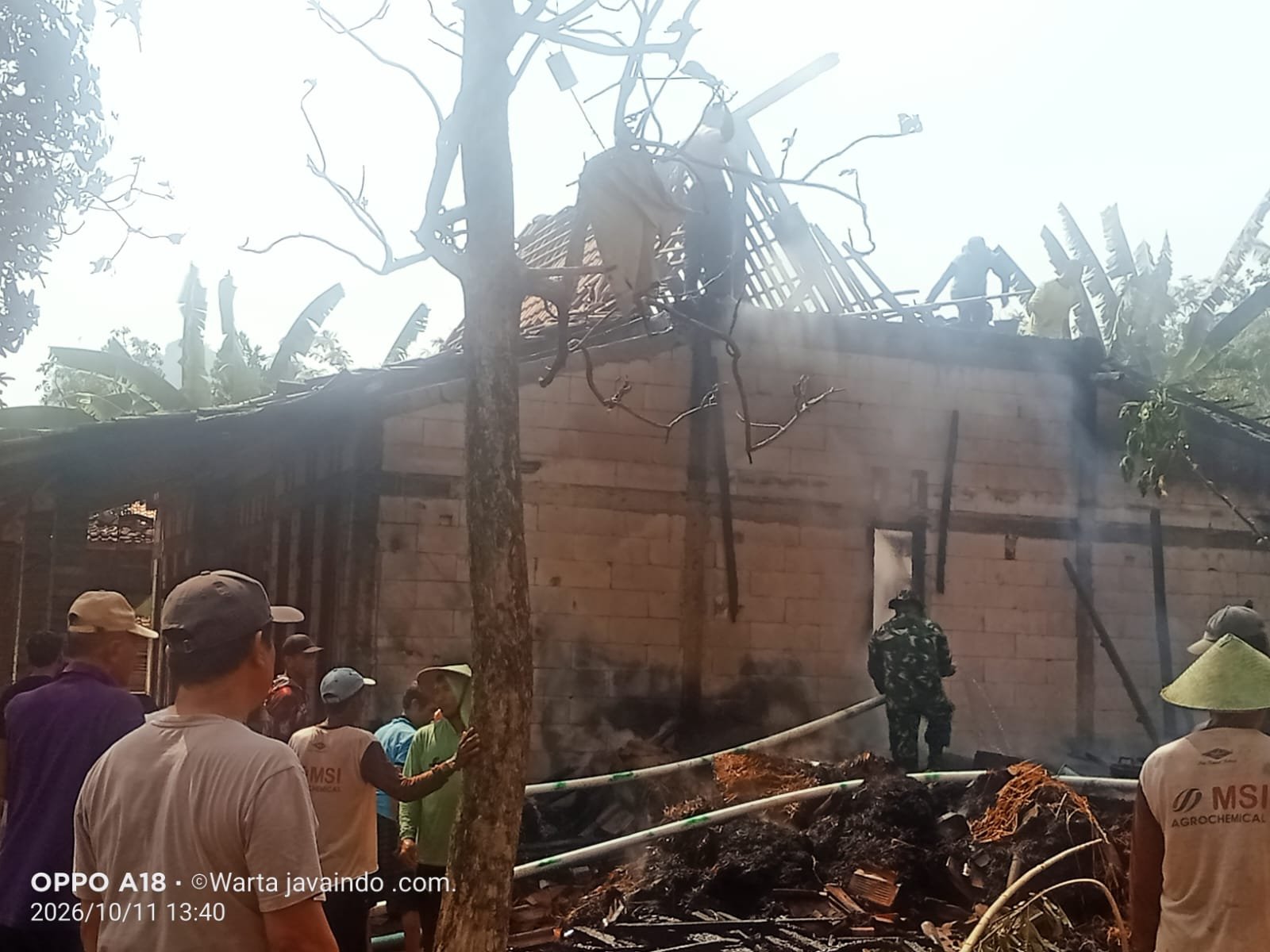 Kandang Sapi Ludes Terbakar di Dukuh Jetak Ngumbul Todanan, Api Menyelet Rumah Bapak Maryoto, Kerugian Capai 50 Juta